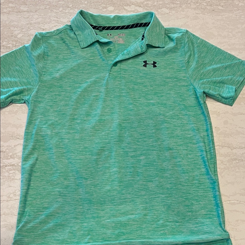 Under Armour Kids Green Polo Shirt